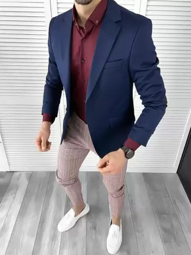 Tinuta barbati smart casual Pantaloni + Camasa + Sacou 10295