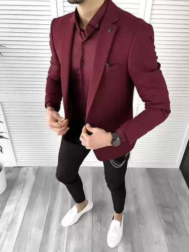 Tinuta barbati smart casual Pantaloni + Camasa + Sacou 10303