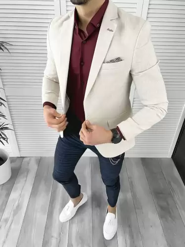 Tinuta barbati smart casual Pantaloni + Camasa + Sacou 10352