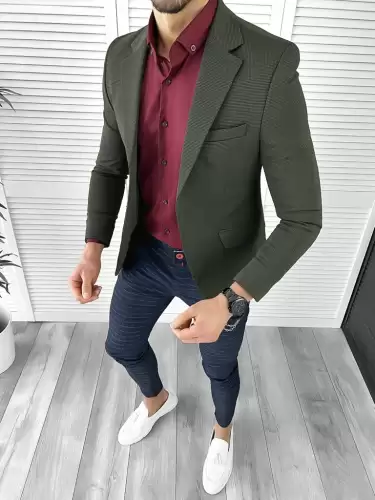 Tinuta barbati smart casual Pantaloni + Camasa + Sacou 10353