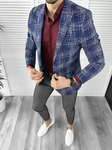 Tinuta barbati smart casual Pantaloni + Camasa + Sacou 10356