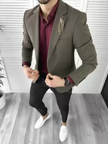 Tinuta barbati smart casual Pantaloni + Camasa + Sacou 10363