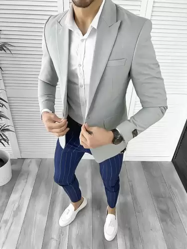 Tinuta barbati smart casual Pantaloni + Camasa + Sacou 10509