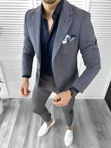 Tinuta barbati smart casual Pantaloni + Camasa + Sacou 10527