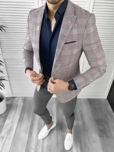 Tinuta barbati smart casual Pantaloni + Camasa + Sacou 10533