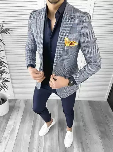 Tinuta barbati smart casual Pantaloni + Camasa + Sacou 10535