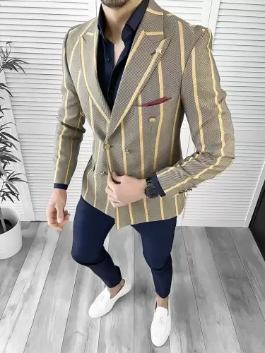 Tinuta barbati smart casual Pantaloni + Camasa + Sacou 10540