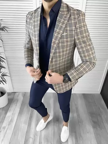 Tinuta barbati smart casual Pantaloni + Camasa + Sacou 10542