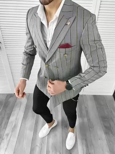 Tinuta barbati smart casual Pantaloni + Camasa + Sacou 10549