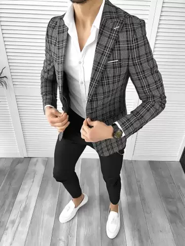 Tinuta barbati smart casual Pantaloni + Camasa + Sacou 10553