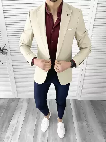 Tinuta barbati smart casual Pantaloni + Camasa + Sacou 10559