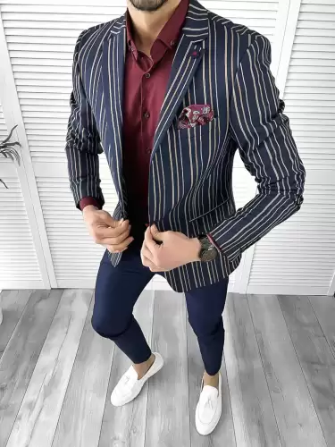 Tinuta barbati smart casual Pantaloni + Camasa + Sacou 10567