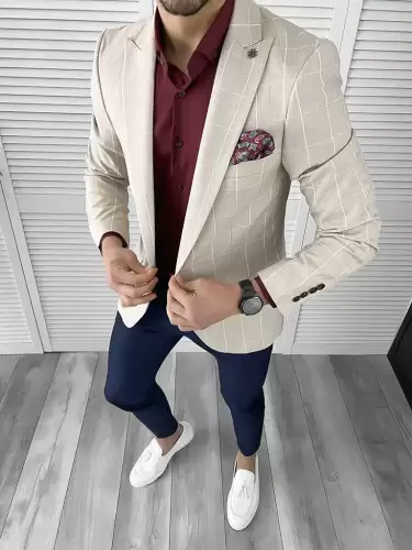 Tinuta barbati smart casual Pantaloni + Camasa + Sacou 10570