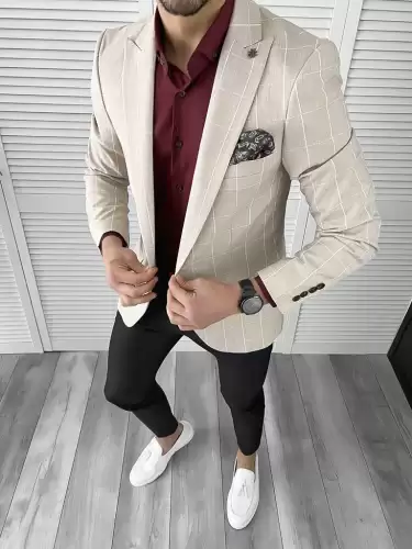 Tinuta barbati smart casual Pantaloni + Camasa + Sacou 10571