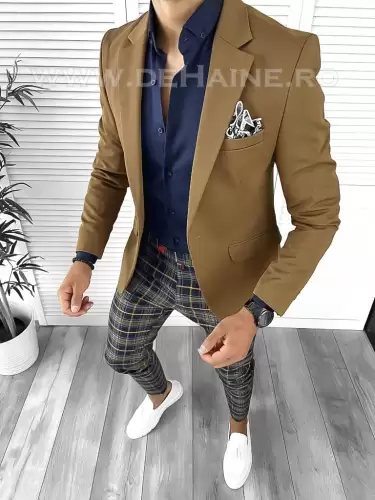 Tinuta barbati smart casual Pantaloni + Camasa + Sacou B8444