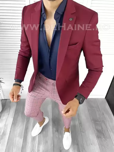 Tinuta barbati smart casual Pantaloni + Camasa + Sacou B8746
