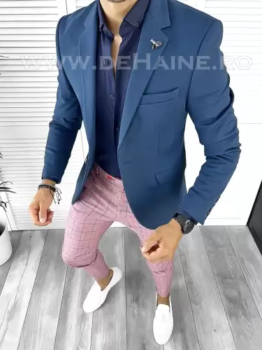 Tinuta barbati smart casual Pantaloni + Camasa + Sacou B8747