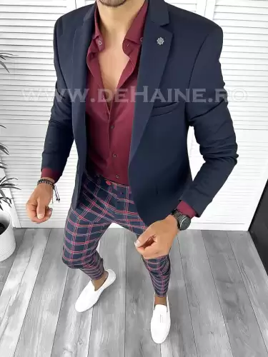 Tinuta barbati smart casual Pantaloni + Camasa + Sacou B8838