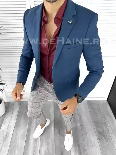 Tinuta barbati smart casual Pantaloni + Camasa + Sacou B8841