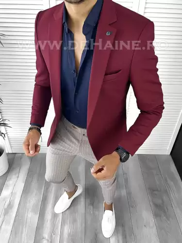 Tinuta barbati smart casual Pantaloni + Camasa + Sacou B8848