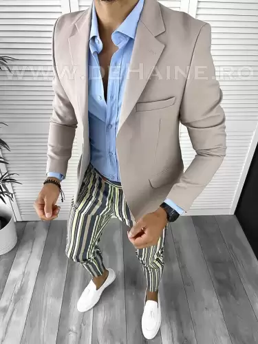 Tinuta barbati smart casual Pantaloni + Camasa + Sacou B9151