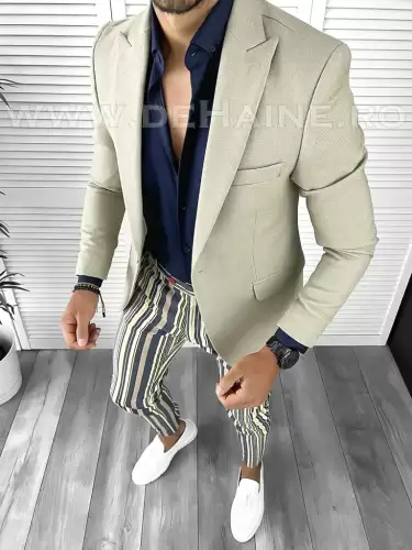 Tinuta barbati smart casual Pantaloni + Camasa + Sacou B9157