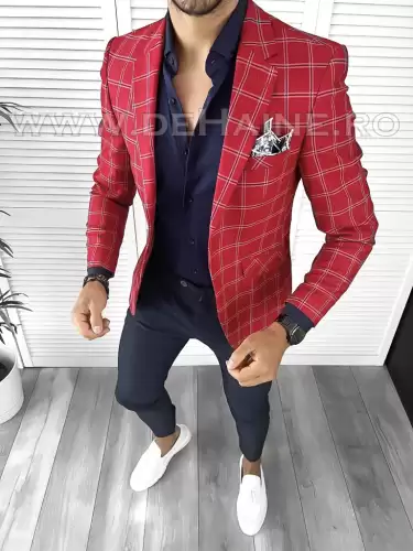 Tinuta barbati smart casual Pantaloni + Camasa + Sacou B9201