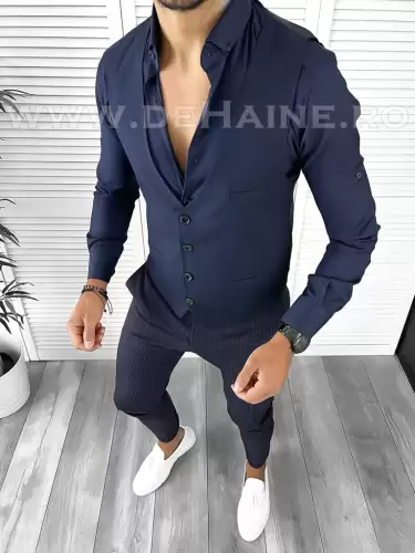 Tinuta barbati smart casual Pantaloni + Camasa+Vesta  B9136