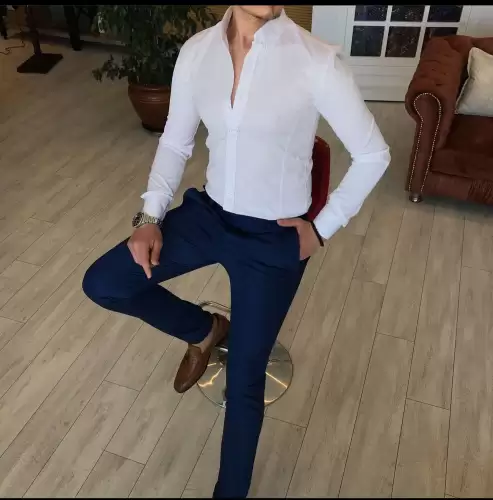 Tinuta barbati smart casual pantaloni + camasa12093