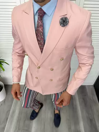 Tinuta barbati smart casual Pantaloni + Sacou + Batista 11855