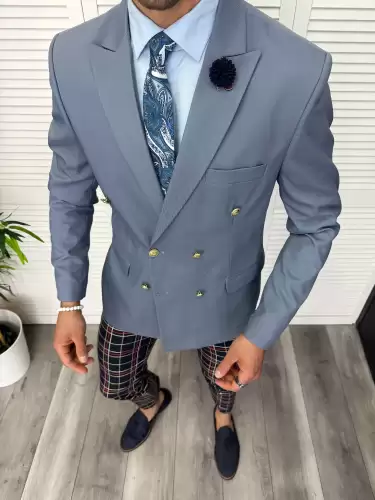 Tinuta barbati smart casual Pantaloni + Sacou + Batista 11856