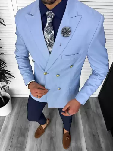 Tinuta barbati smart casual Pantaloni + Sacou + Batista 11870