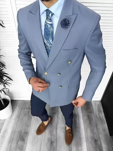 Tinuta barbati smart casual Pantaloni + Sacou + Batista 11872