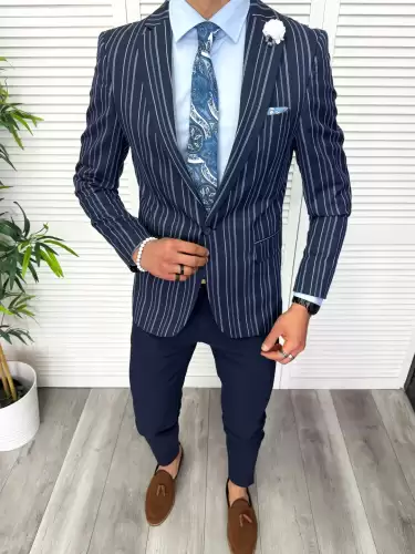 Tinuta barbati smart casual Pantaloni + Sacou + Batista + Cravata 11882