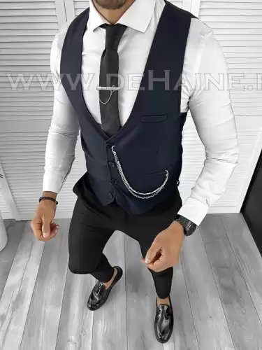 Tinuta barbati smart casual Pantaloni +Vesta 8165