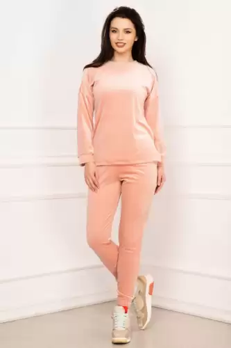 Trening asimetric din catifea rose Amelia By InPuff