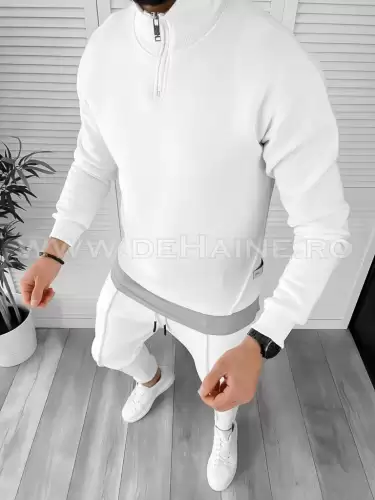 Trening barbati alb pantaloni + hanorac K182 33-4.1