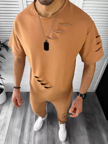 Trening barbati maro oversize pantaloni + bluza 13030 13-2.3/N8-5.3