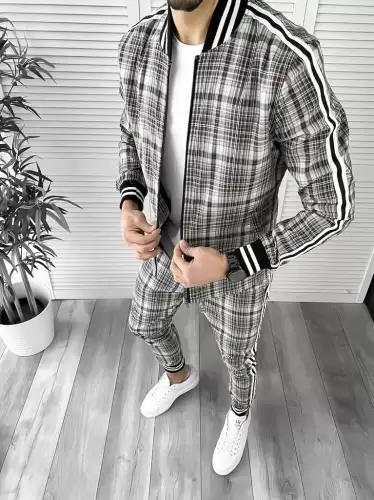 Trening barbati slim fit Pantaloni + Hanorac 10021 P19-5.2