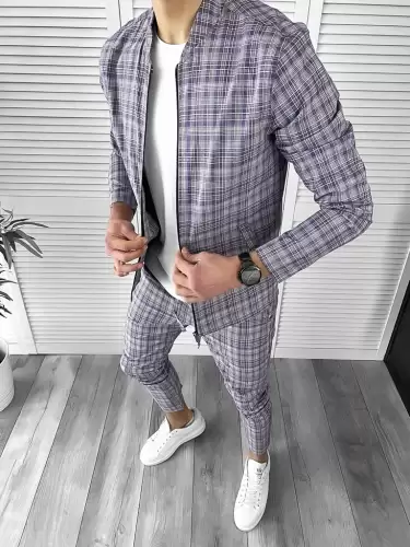 Trening barbati slim fit Pantaloni + Hanorac 10031 P19-5.3