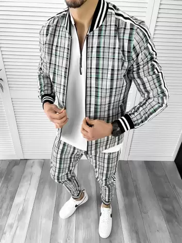 Trening barbati slim fit Pantaloni + Hanorac 10274   O3-3.3