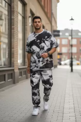 Trening barbati slim fit  Pantaloni + tricou   Y133 P18-4.3