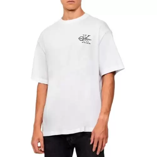 Tricou Calvin Klein SS 30S MICRO MONOLOGOGRAPHIC TE