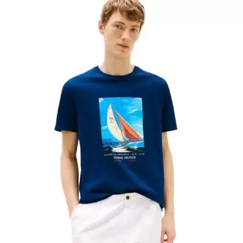 Tricou Tommy Hilfiger HILFIGER COLOR PHOTOPRINT TEE