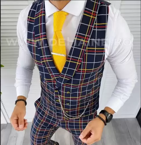 Vesta barbati eleganta slim fit 11930 261-4 E