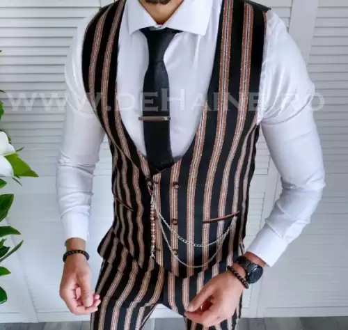 Vesta barbati eleganta slim fit 11992  E V2