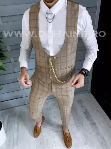 Vesta barbati eleganta slim fit  12201 e V1