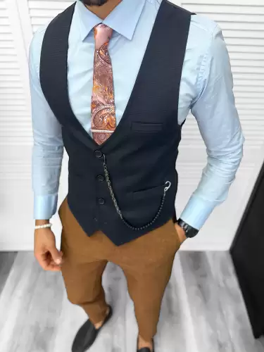 Vesta barbati eleganta slim fit 13210