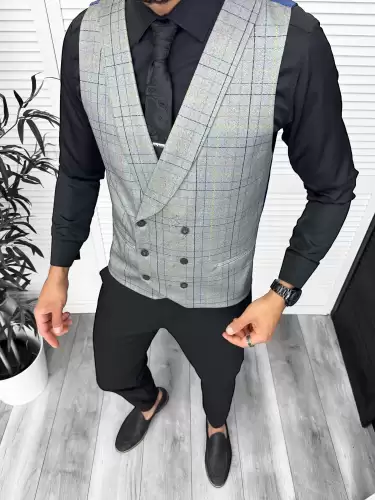 Vesta barbati eleganta slim fit 13228