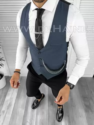 Vesta barbati eleganta slim fit bleumarin B8189 P19-3.2